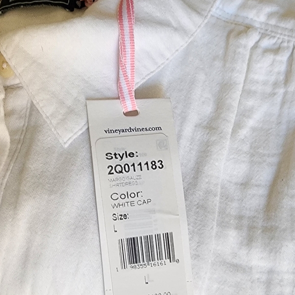 Vineyard Vines Seastich Margo Shirtdress Size L - Picture 7 of 7